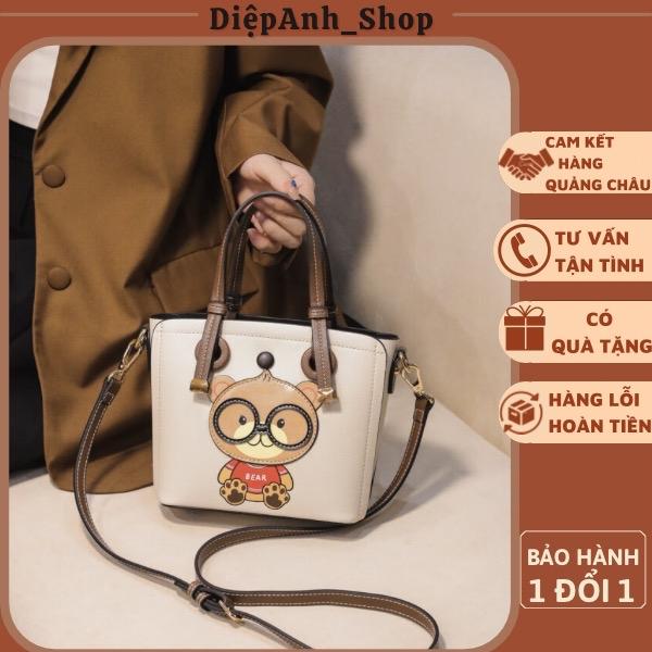 Túi xách nữ họa tiết gấu xách tay đeo chéo thời trang cá tính T278