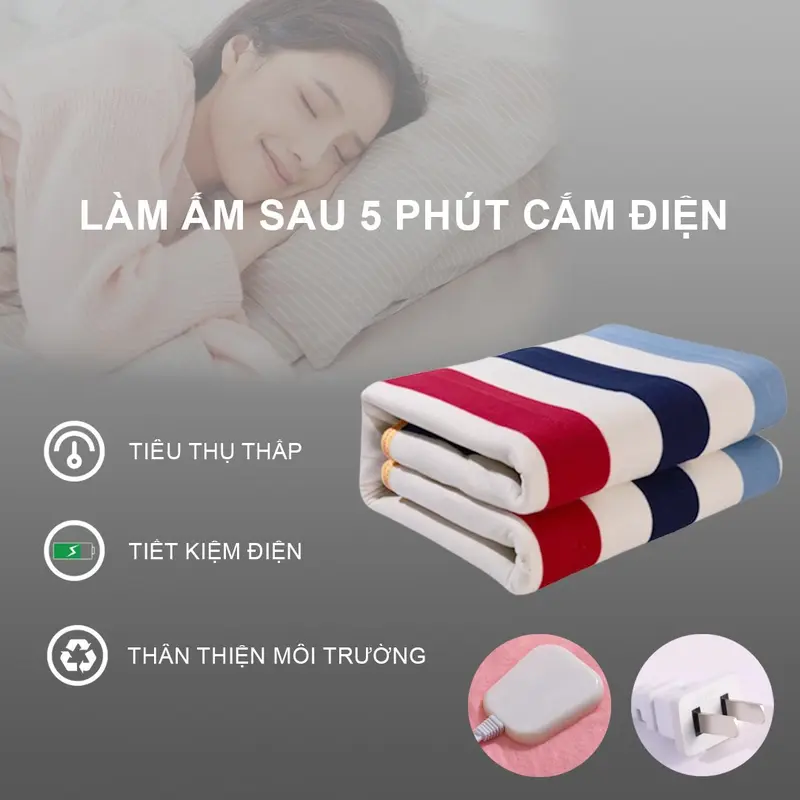 ĐỆm sưởi điện KT 180x200cm 1