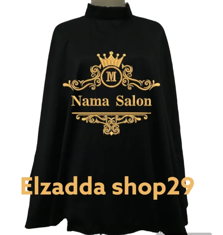 ELZADDASHOP29 /apron penutup dada/beauty salon/make up wedding/tata rias salon wedding/rias pengantin/kip/keep make up/eyeleast make up/hena mua/cod/request bordir nama salon dan logo Sisir Kain 7