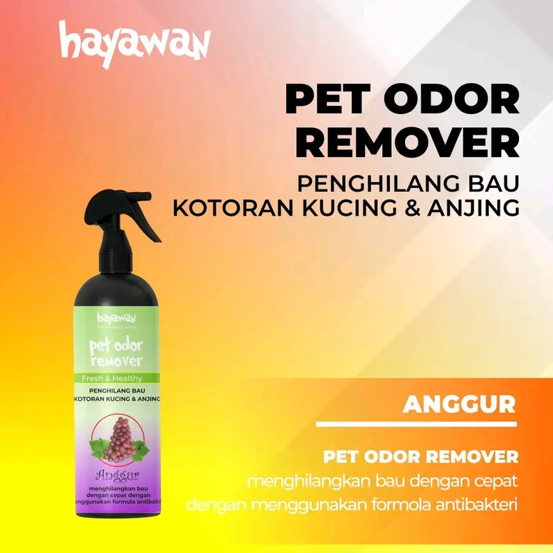 Pet Odor Remover Spray Penghilang bau Pesing pipis hewan anjing kucing hamster 5