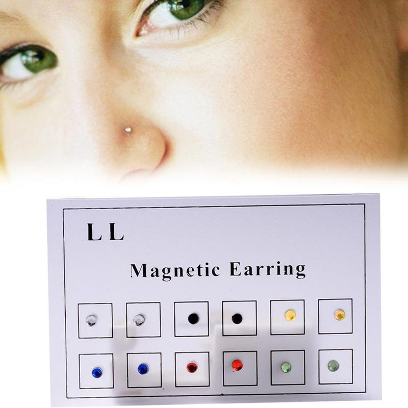 Product Introduction of Miếng Dán Thẻ, 12 Cái, Từ Tính, Không Xỏ Lỗ, Cho Tai, Môi Và Khuyên Mũi 22