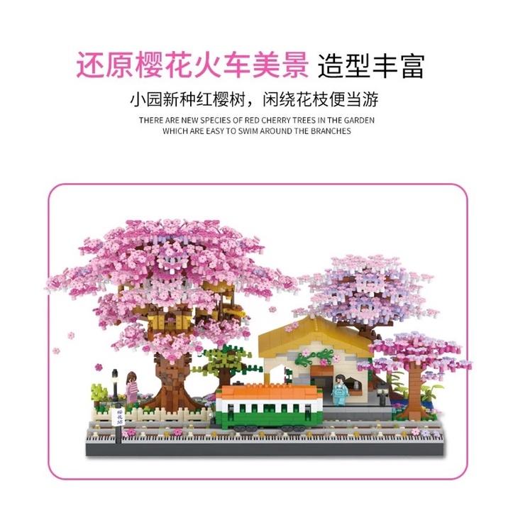 Ready Stocks Sakura blocks compatible building blocks cherry - TikTok ...