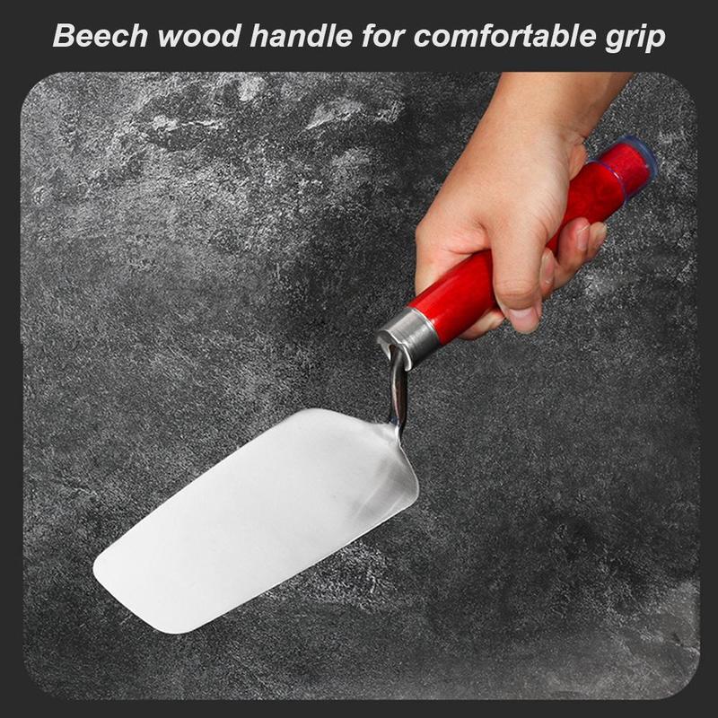 Product Introduction of Stainless Steel Spatula One-piece Stainless Steel Dish Spoon Small Shovel Forging Masonry Tool Y8T4 22