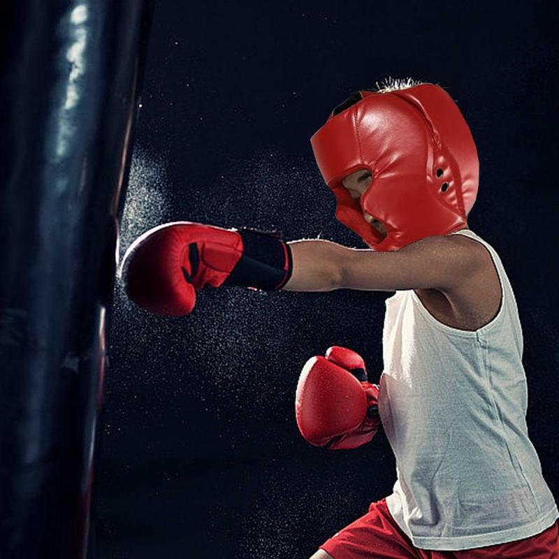 Product Introduction of Boxing Helmet Kids Adults Muay Thai Training Sparring Gym N1F5 Taekwondo Boxing Headgear Head M2J7 34