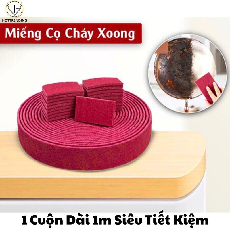 Miếng Cọ Rửa Cháy Nồi Xoong chảo, Chà Bóng Kim Loại Da Năng 1 Cuộn Dài 1m Tiết Kiệm