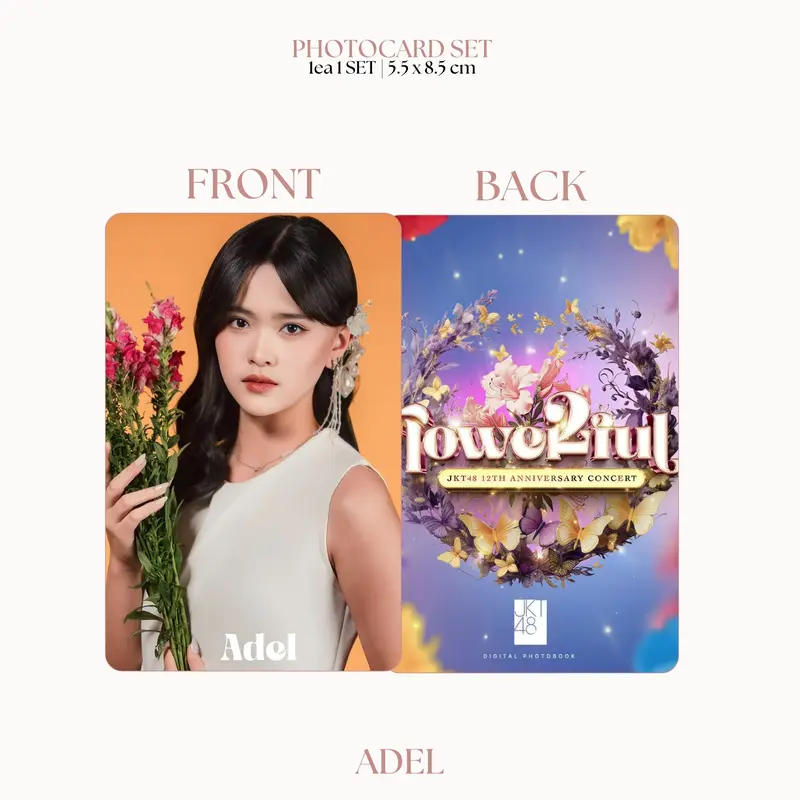 PHOTOCARD JKT48 FLOWE12FUL 2SISI (HARGA 1 PCS + LAMINASI 2 SISI) JPOP CARDS IDOL UNOFFICIAL ADEL ALYA AMANDA ANINDYA ASHEL CALLIE CATHY CHELSEA CHIKA CHIRSTY CYNTHIA DAISY DANELLA ELI ELIN ELLA FENI FIONY FLORA FREYA GENDIS GITA READY STOCK ! 1