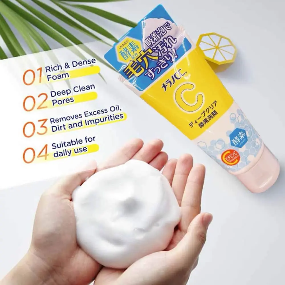 Sữa rửa mặt trắng da Melano CC Vitamin C Brightening Enzyme Face Wash 130g cho nữ - Women