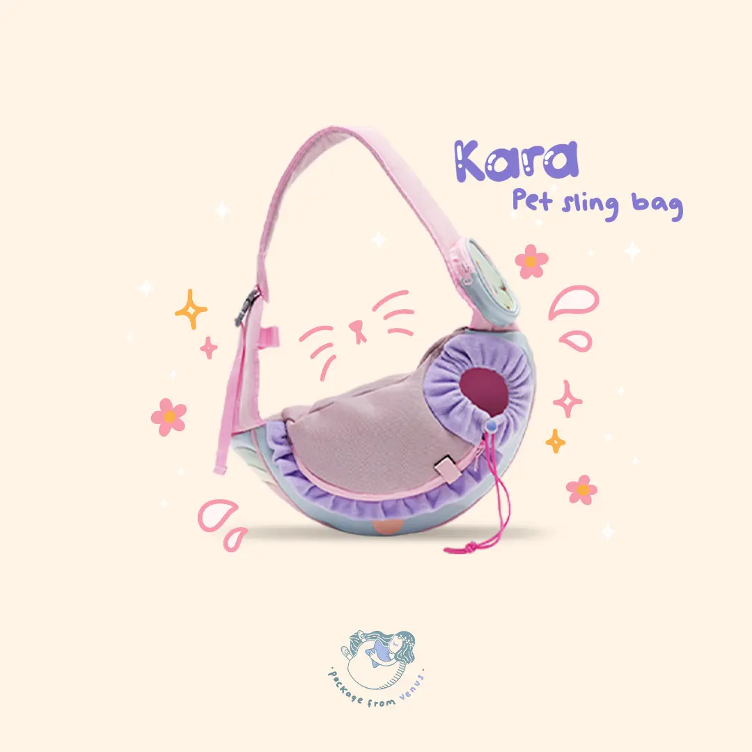 KARA Pet Sling Bag - Tas Selempang Kucing - Pet Carrier