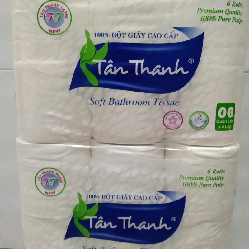 combo 2 cuộc giấy lụa cao cấp tân thanh 100% bột giấy cao cấp 6 cuộc không lổi 4lop 1