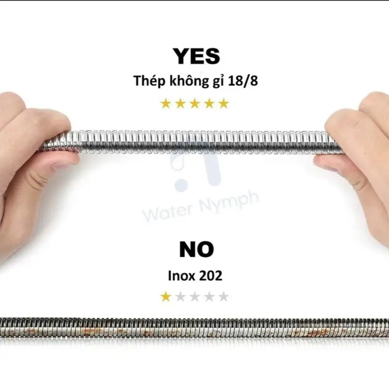 Dây vòi hoa sen Inox ốc đồng chất lượng cao 3
