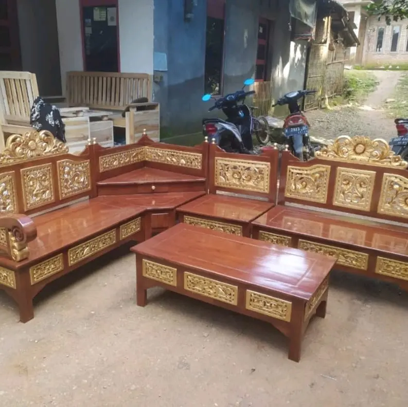 kursi sudut murah kursi ruang tamu Lengan Permanen 0