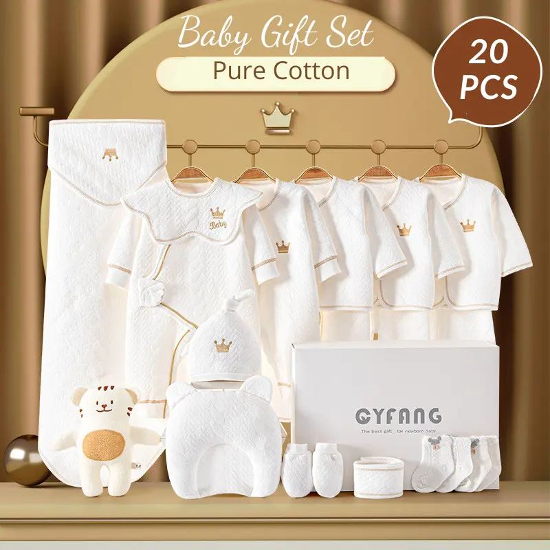 100% Cotton Newborn Baby Gift Set 20 Piece