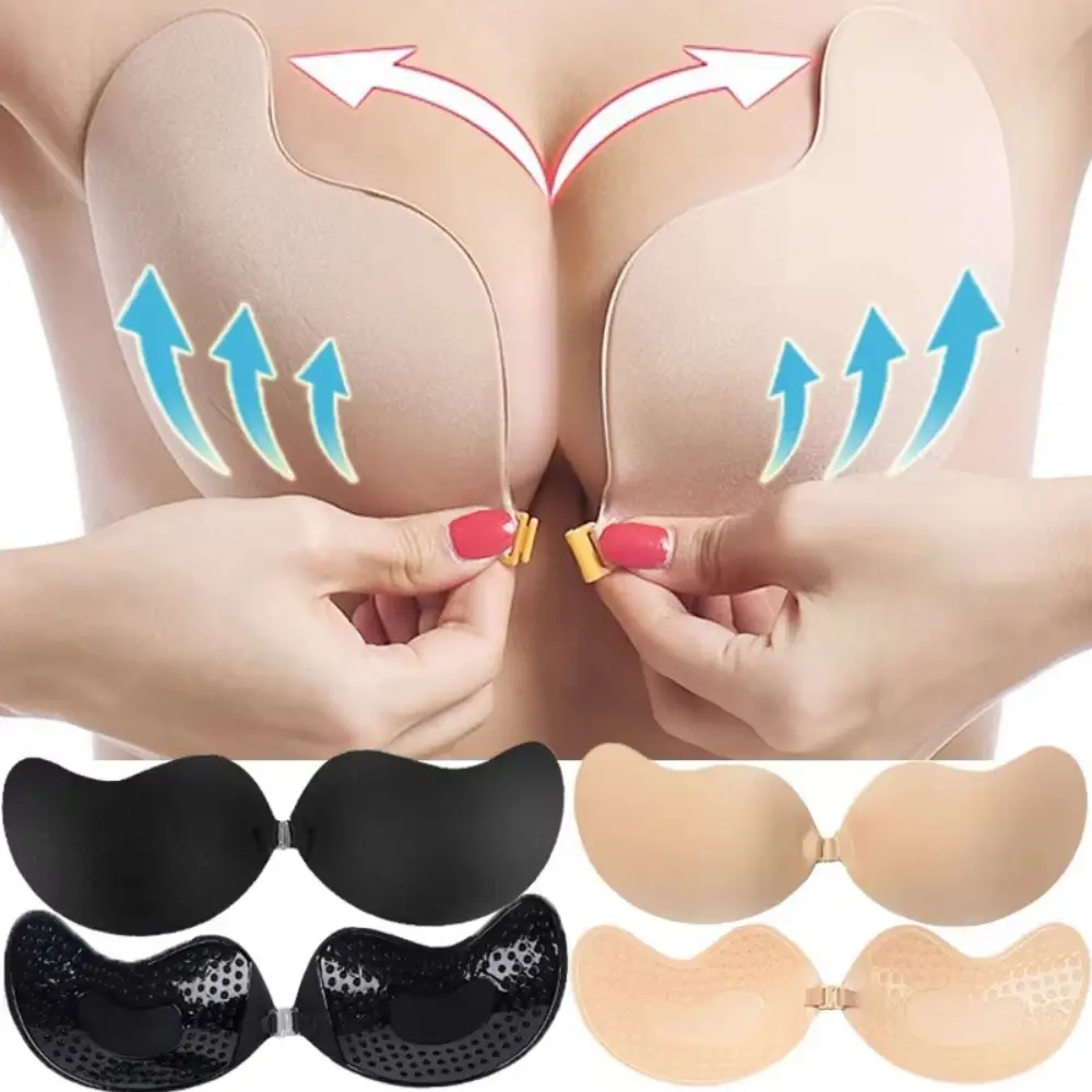 Large Size Reusable Nipple Cover Sticker Patch A-F Cup Push Up Bra Adhesive Pasty Strapless Bras Wedding Lingerie Silicone Pads