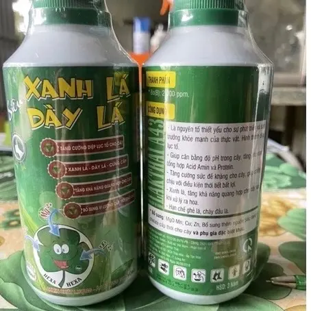 (Hàng Chính hãng LAKMIN)PHÂN BÓN LÁ SIÊU XANH LÁ DÀY LÁ GIÀ LÁ NHANH TĂNG CƯỜNG DIỆP LỤC TỐ CHO CÂY XANH LÁ Chai 500ml