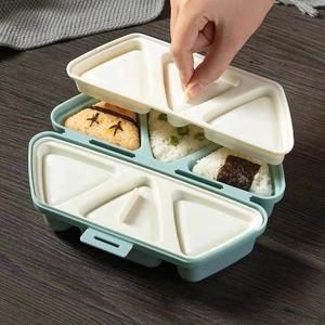 新品 三角 6in1 おにぎり型 ポータブル ピクニック・郊外遊び用 寿司弁当箱 おにぎり作り DIY ツール 万能便利グッズ