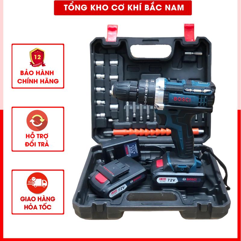 Máy Khoan pin, máy bắn vít cầm tay 3 chức năng, lõi đồng, sử dụng gia đình tiện lợi. Bảo hành 6 tháng