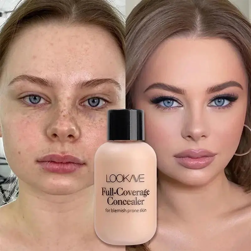 Waterproof Liquid Concealer Foundation Cream Lasting Full Coverage Acne Spot Dark Circles Concealer Cream Face Makeup Cosmetic