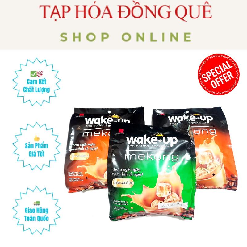Combo 3 or 5 Bịch Cà Phê Wake Up MeKong (24 Gói x 18g) Thơm Ngon  Coffee  Cafe cà  phê