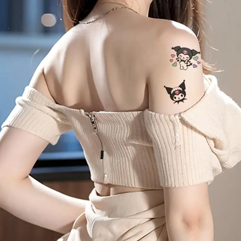 Miếng Dán Hình Xăm, My Melody Và Hello Kitty, Miếng Dán Chuyển Nước, S0N2 1