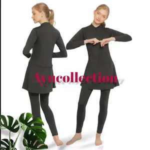 Baju renang wanita dewasa.Selam rok dewasa polos hitam