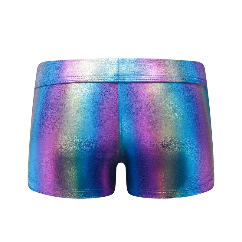 Men Underwear & Swimwear All-in-one Men's Beach Trunks Swimwear Swimsuit Shorts Boxer Briefs Summer Trunk Beach Shorts Rainbow 2
