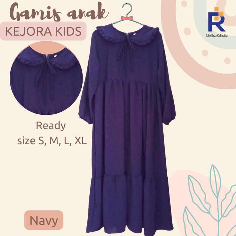 GAMIS ANAK KEJORA KIDS TERBARU/ FASHION MUSLIM/ BAJU ANAK TANGGUNG/ DRESS / SIZE S M L XL/ BISA COD 4
