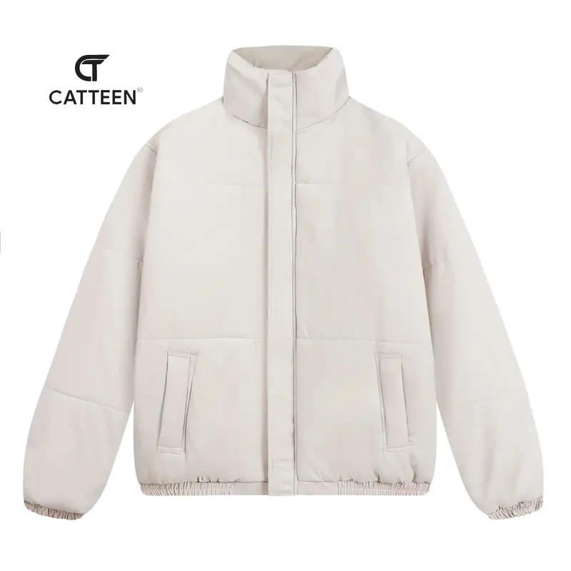 (XẢ KHO )-(GIẶT KHÔNG DỒN BÔNG) Áo Khoác Phao Unisex trần bông có túi hai bên Nam MMenswear 3