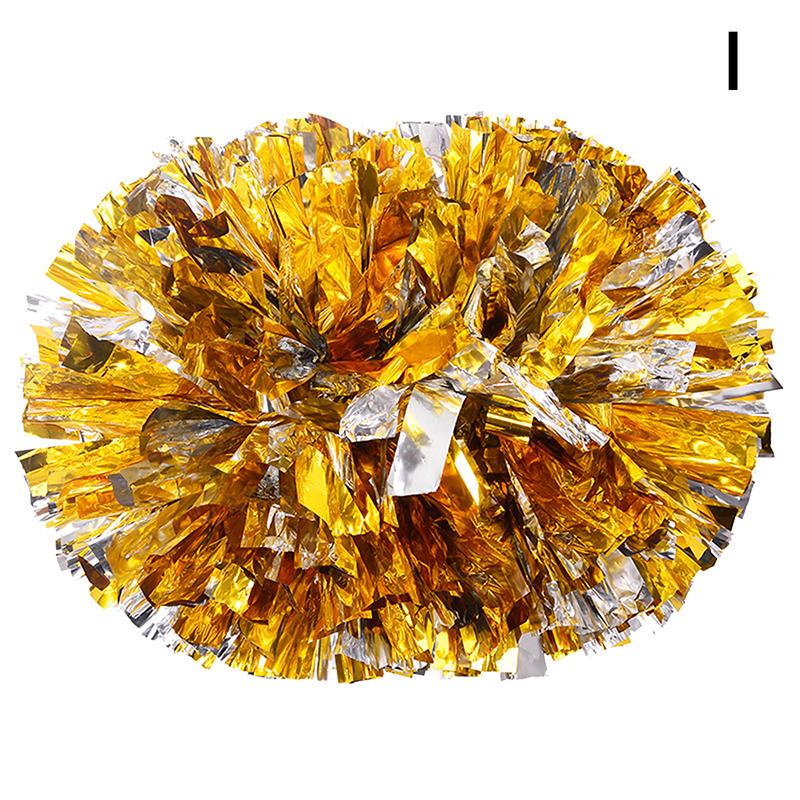 Product Introduction of Handle Style Cheerleader Pom Poms Metallic Streamer Sport Match Vocal Dance Party Concert Decorator Props Club Supply 37