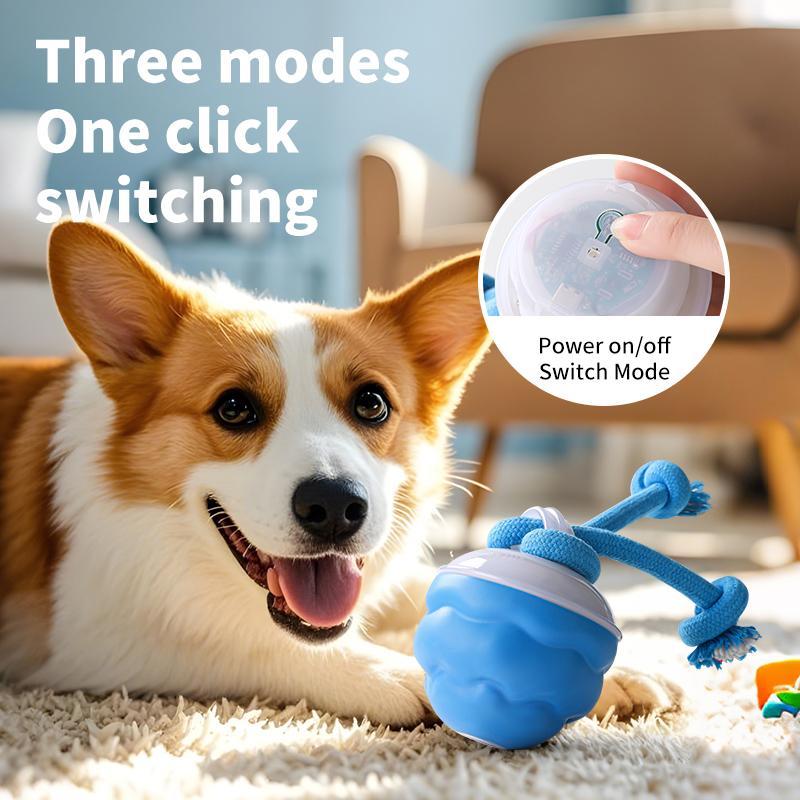 Product Introduction of USB Rechargeable Automatic Rolling Ball, Interactive Smart Dog Teaser Toy, Pet Chasing Toy, Dog & Cat Accessories, Pet Supplies 6
