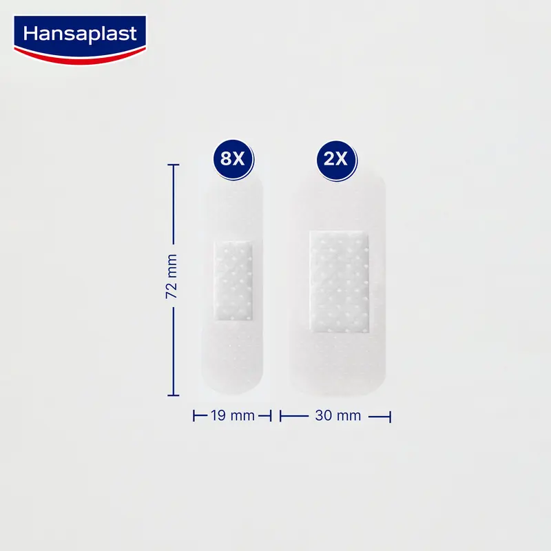 HANSAPLAST Plester Transparan Tahan Air Transparent isi 10 P3K Bening - Tembus pandang 3