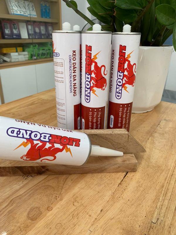(GIÁ DÙNG THỬ)Combo 10 CHAI LIONBOND 300ml dán kim loại,gạch,bê tông,alu nhôm nhựa,mica màu trắng trong apollo silicone sieu dính bóng mịn nhanh khô keo tròn keo sieu keo dinh