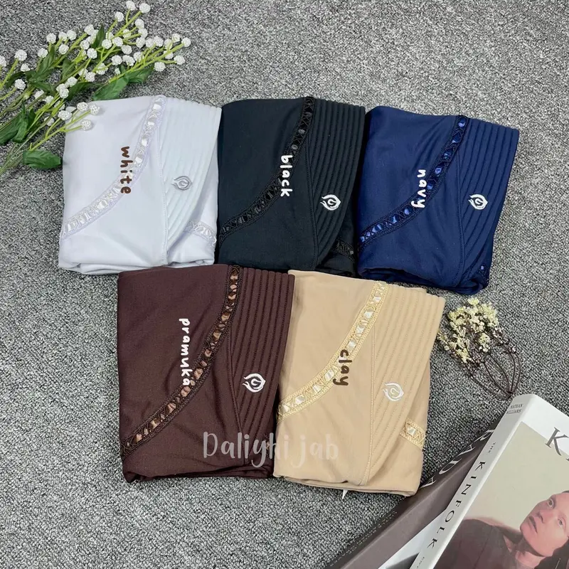 Hijab Bergo Serut Premium | Menutup Dada | Instan Premium | Bergo Menutup Dada 1