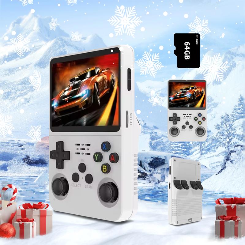 VELEC R36S Handheld Retro Game Console with 64G Built-in 15000+ Games,Emu ELEC system,3.5 in IPS Screen Built in 3000mAH Battery TF Card Preinstalled Gamess  #springtok 5