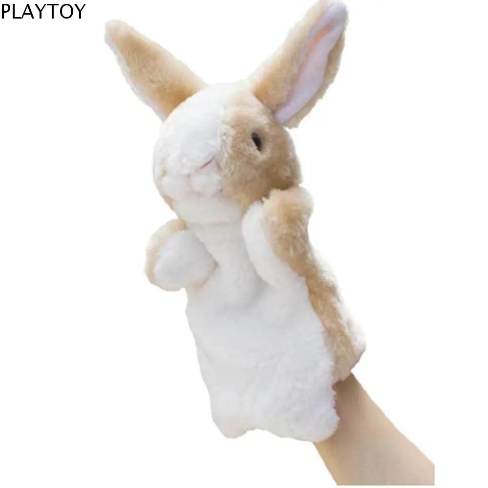 ตุ๊กตาสัตว์กระต่าย หุ่นมือ ตุ๊กตาแฟชั่น นุ่ม 8 สี การ์ตูนสำหรับเล่าเรื่อง