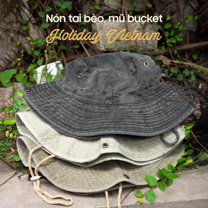 NÓN TAI BÈO (MŨ BUCKET) CAMPING PICNIC 5