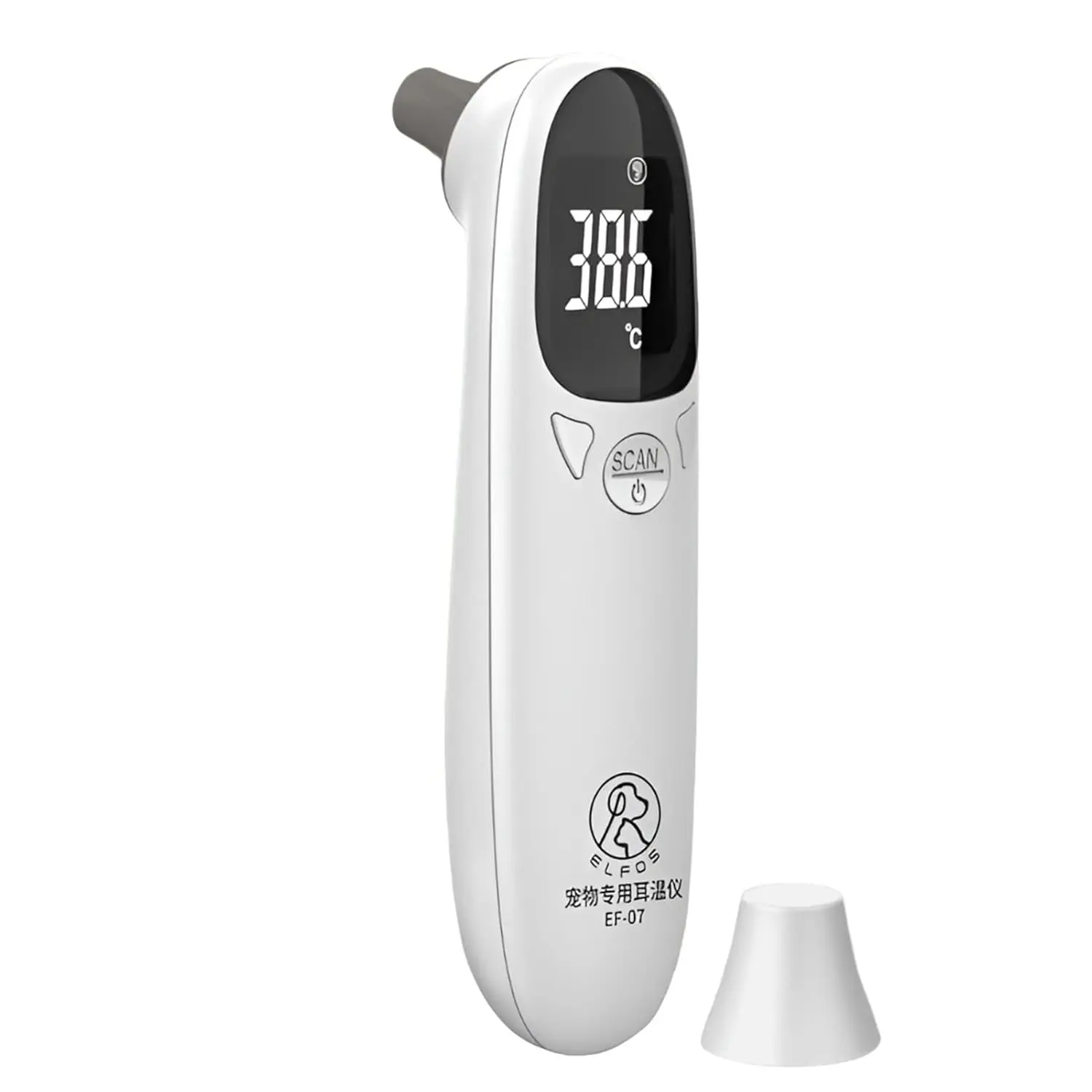 Ear Thermometers - Digital Dog Ear Thermometers, Accuracy Animal Thermometer | Highly Accurate Pets Ear Thermometer, High Precision Digital Led Display Vet Tech Thermometers for Pigs Cows Cats Dogs