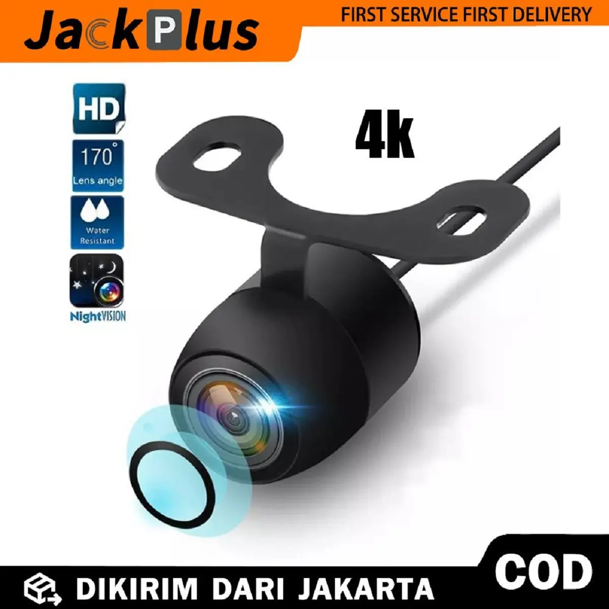 (Dikirim Dari Jakarta)Kamera Mundur Mobil Full HD12V Ip67 Tahan Air 170 Derajat Sudut Lebar Hd Penglihatan Malam cameras  Kamera Mundur Mobil Kamera Spion Mobil   Monitor Malam Mundur Parkir Otomatis Kamera Belakang Mobil Car Kabel