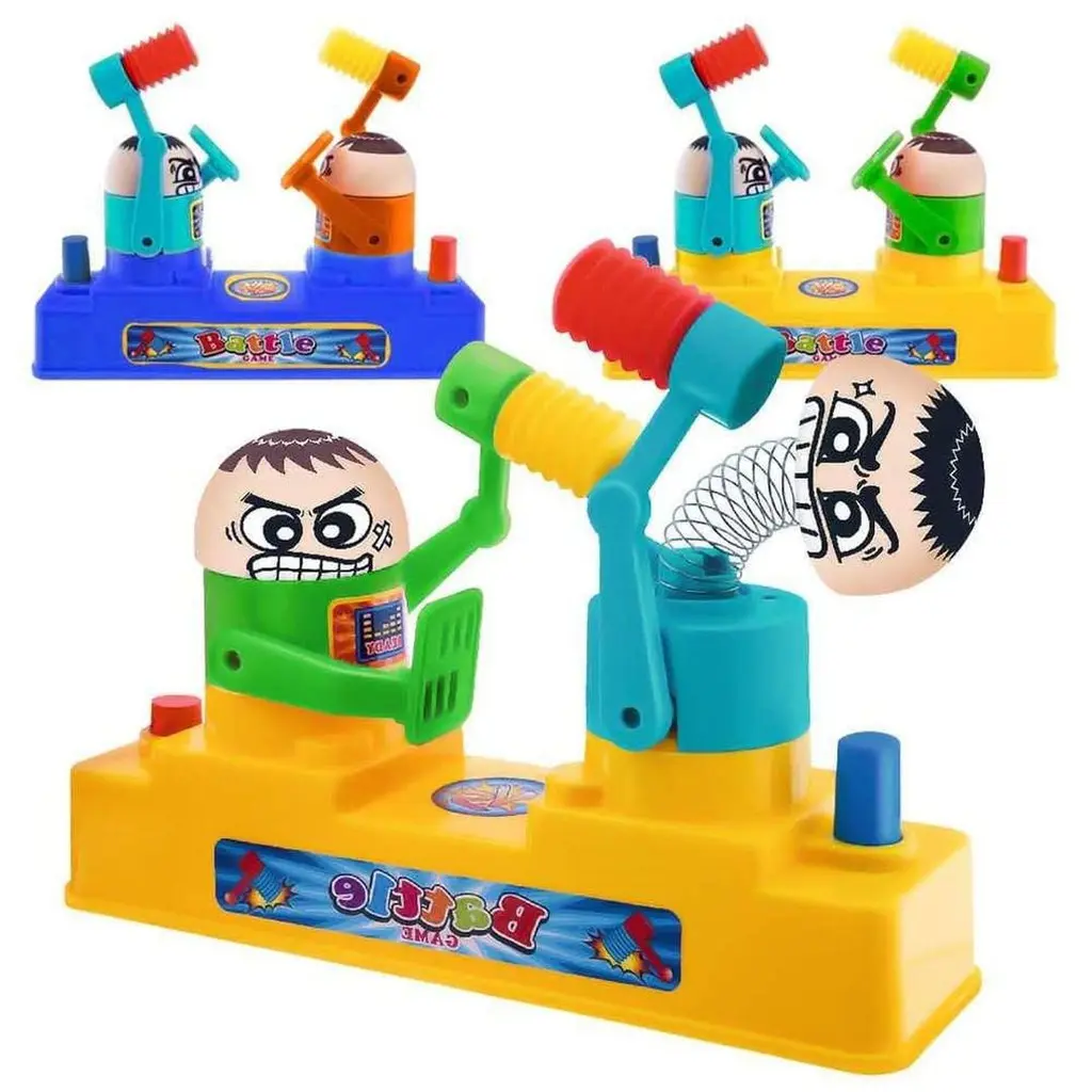 [SH291] Mainan Anak DUEL BATTLE HAMMERING GAME - Mainan Adu Pukul Palu Kepala TANPA BATERAI Plastik Toys