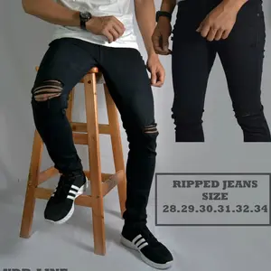 COD CELANA JEANS PANJANG PRIA PANJANG HITAM /BIRU NEVI/BIRU ICEBLUE Denim Slim Fit Nyaman Fit