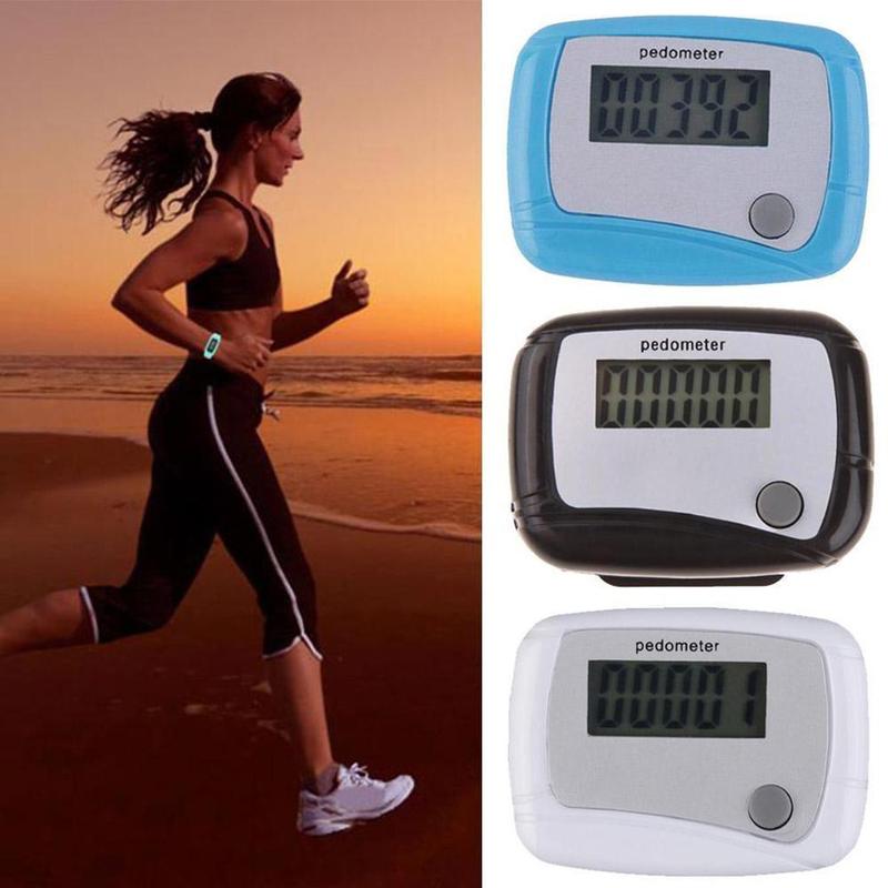 1pcs Portable Mini Digital LCD Running Step Single Function Pedometer ...