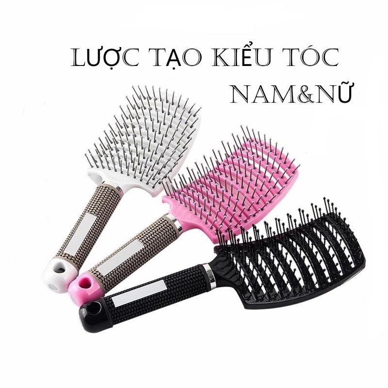 Lược Gỡ Rối , Tạo Phồng Tóc , Lược Sấy Tạo Kiểu Tóc Hình Bán Nguyệt Dùng Cho Nam Và Nữ