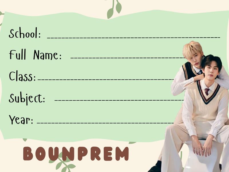 Nhãn vở BounPrem (16 cái) - có keo dán 4