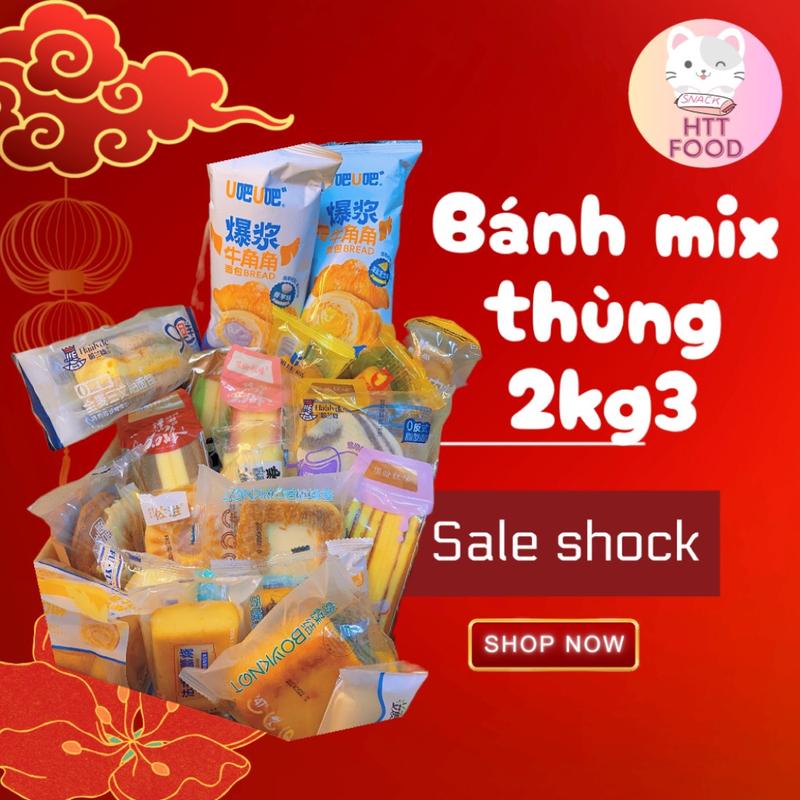 Bánh mix đủ vị thùng 2,3kg cả thùng và bánh - Ngày trên bánh là NGÀY SẢN XUẤT Cake