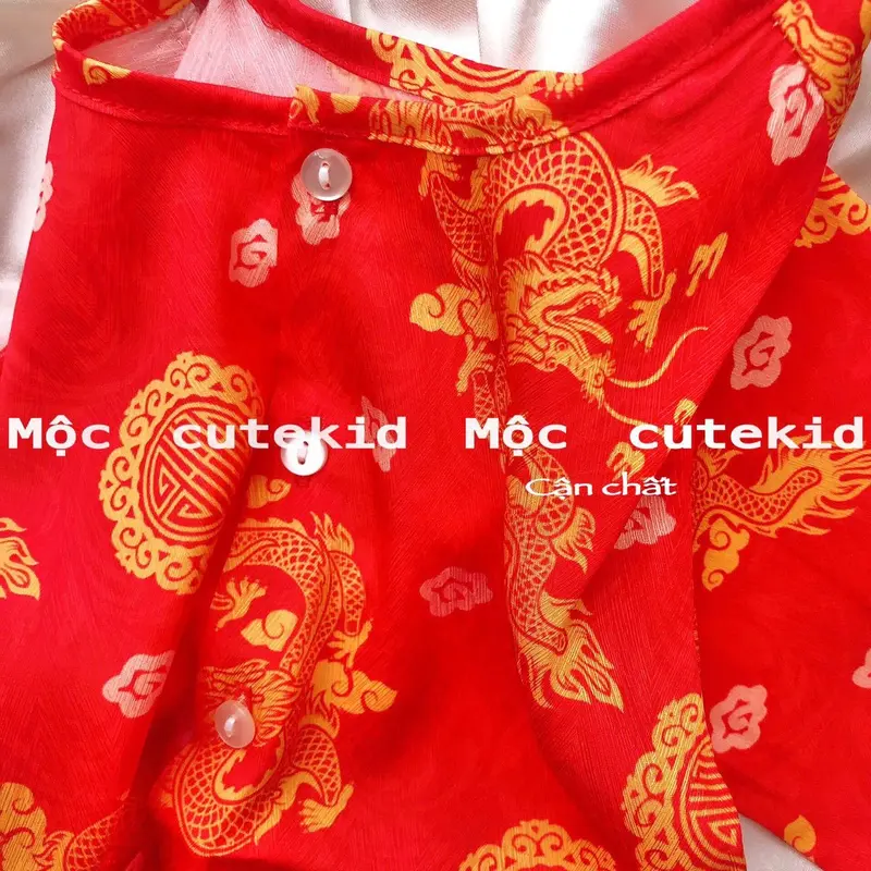 Bộ quấn áo bé trai (4-35kg), bộ đồ áo Gấm quần Lụa, cho bé mặc trong các dịp lễ như trung thu ... 4