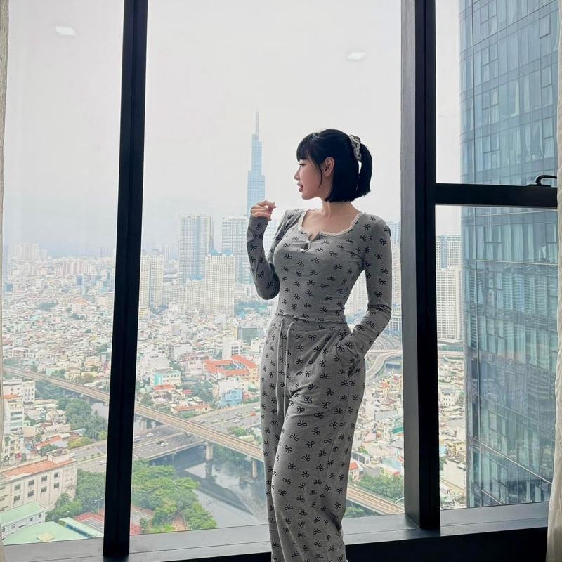 Set đồ thun pijama hoạ tiết xinh xắn 7