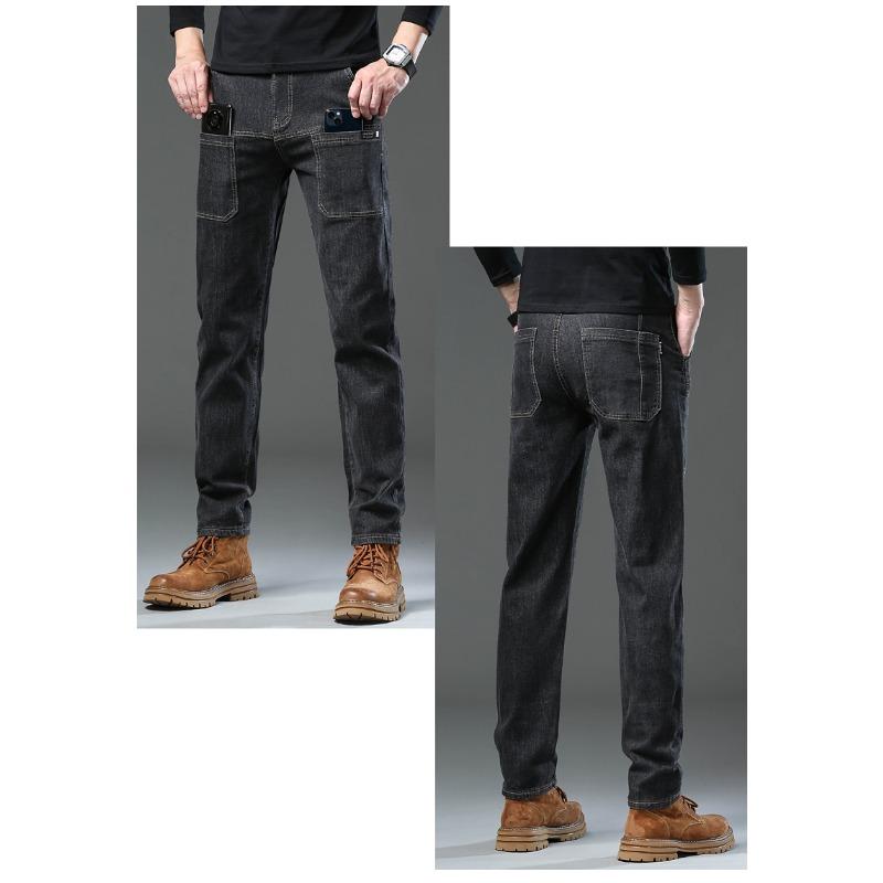 Product Introduction of S-5XL Korean Style Stretch Denim Pants Men Simple Casual Slim Fit Plus Size Jeans 8