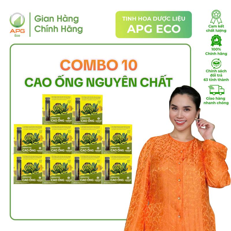 Combo 10 Hộp Cao ống Atiso Nguyên Chất Quy cách 10ml x 10 ống Hộp