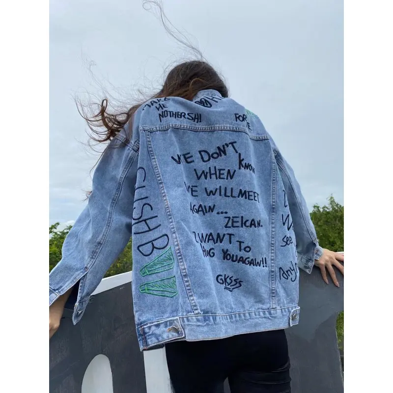 Import Jacket Premium Jeans  Jaket  Wanita  Oversize