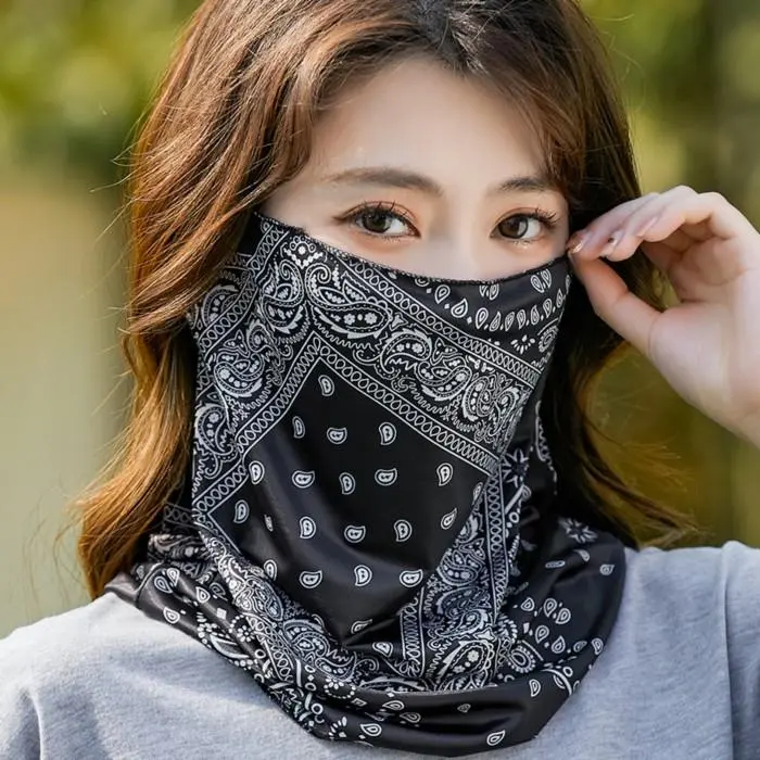 HOMEPLACE Set Masker Wajah & Mangset Lengan Anti UV Protection Perlindungan Sinar Matahari 3