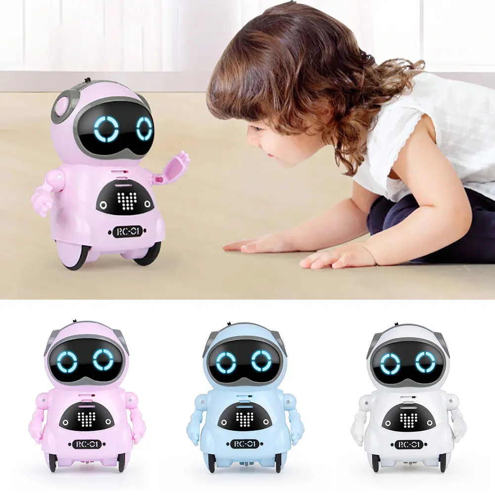 Robot Bỏ Túi Mini, Điều Khiển Bằng Giọng Nói, Ghi Chú Trò Chuyện, Hát Và Nhảy, Tương Tác, Đồ Chơi Tương Tác Cho Trẻ Em, [LU]